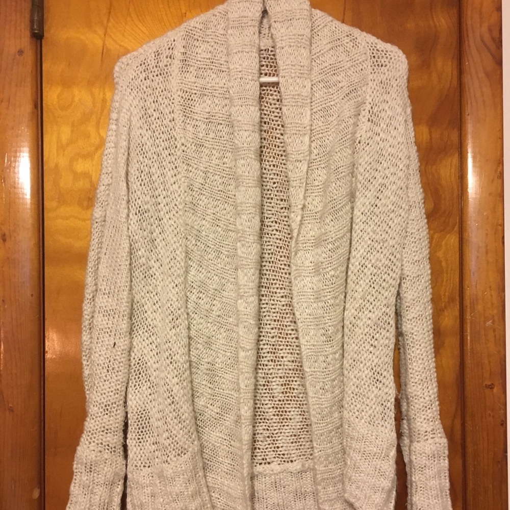 Long & Soft White Knit Sweater
